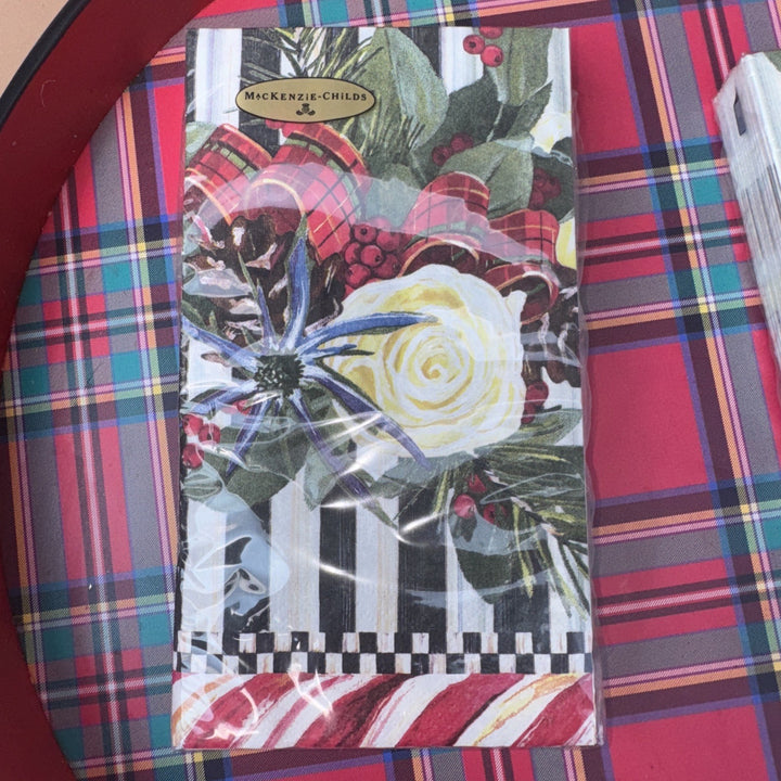 MacKenzie Childs One Pack Scottish Bouquet 15 Ct Guest Napkins Unopened Pack