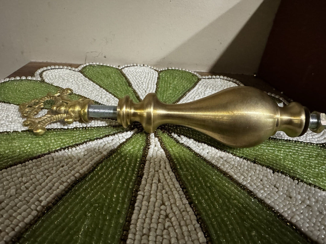 MACKENZIE CHILDS  CHEESE COURSE Hardware Set 8” Tall Brass