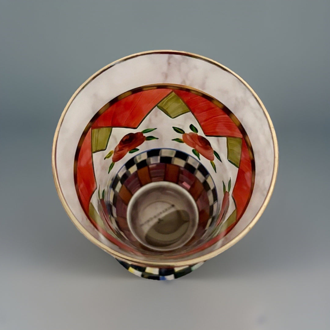 Mackenzie Childs Handpainted SPEAKEASY Single Highball Tumbler EXCELLENT