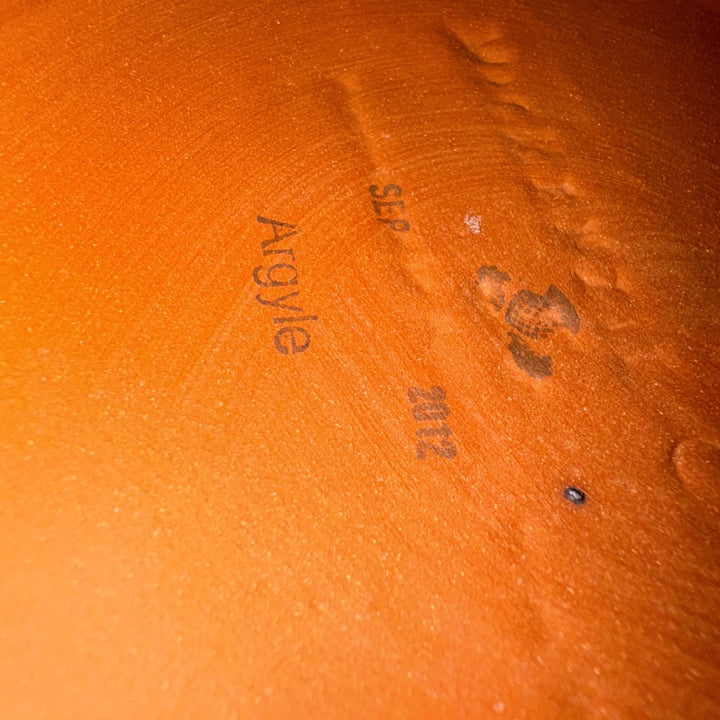 Mackenzie Childs Argyle Groovy Canister, 9" Tall, Ceramic Made In Aurora