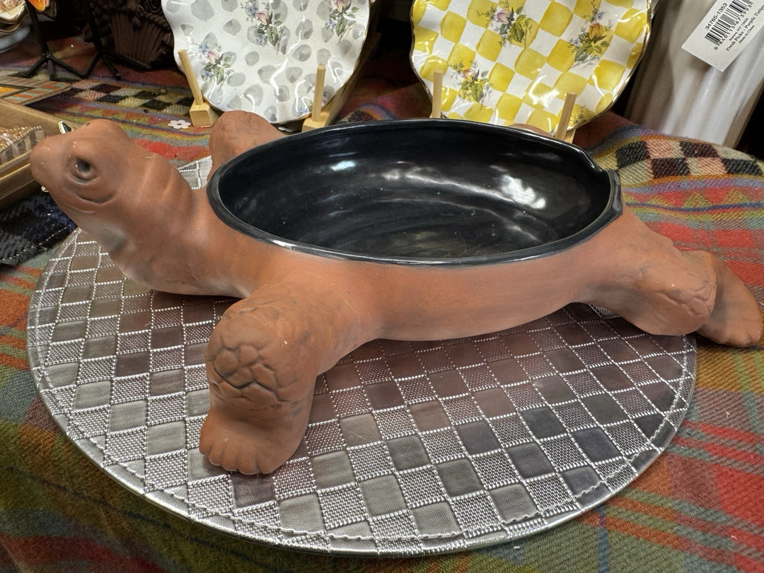 Mackenzie Childs Ceramic Turtle Tureen  Base Terracotta Component Retired