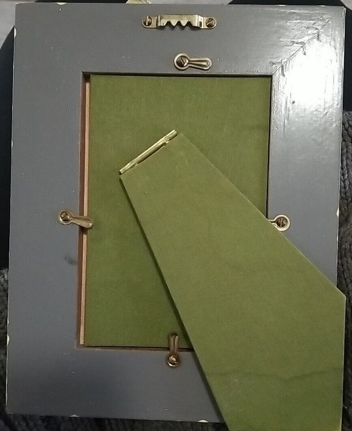 MACKENZIE CHILDS Picture Frame Buttercup Hand Painted 4x6 photo in 9x7 Vintage