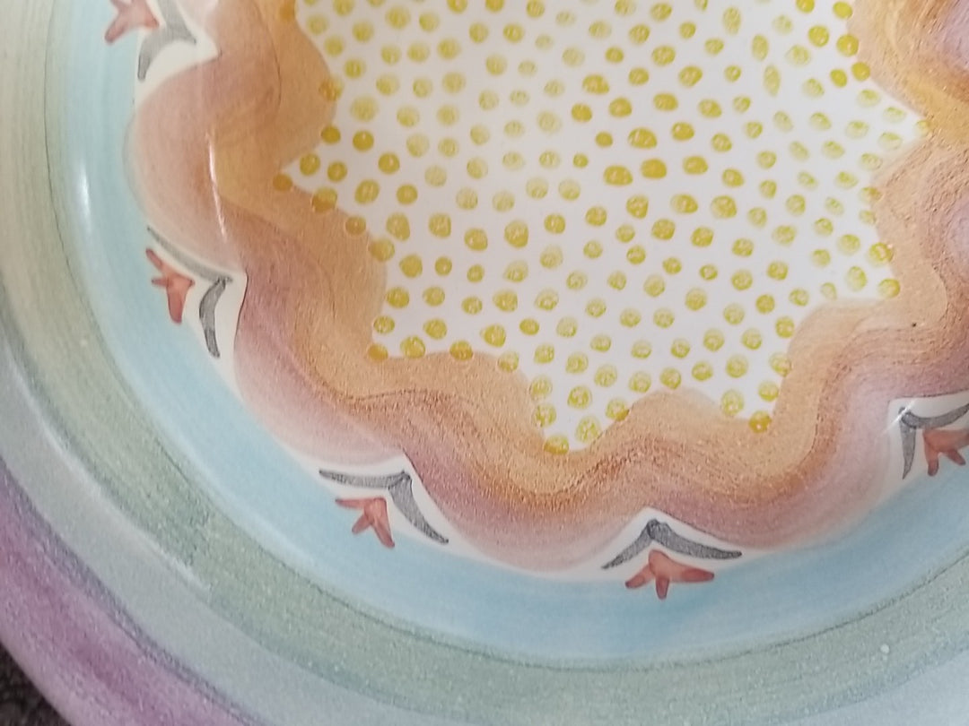 MacKenzie-Childs Vintage Brittany Dessert Plate 8.5” vintage 1991