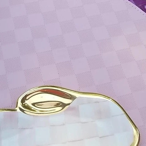 Mackenzie Childs LIMITED  Bunny Rabbit Plate Pink Rosy Check- Ceramic