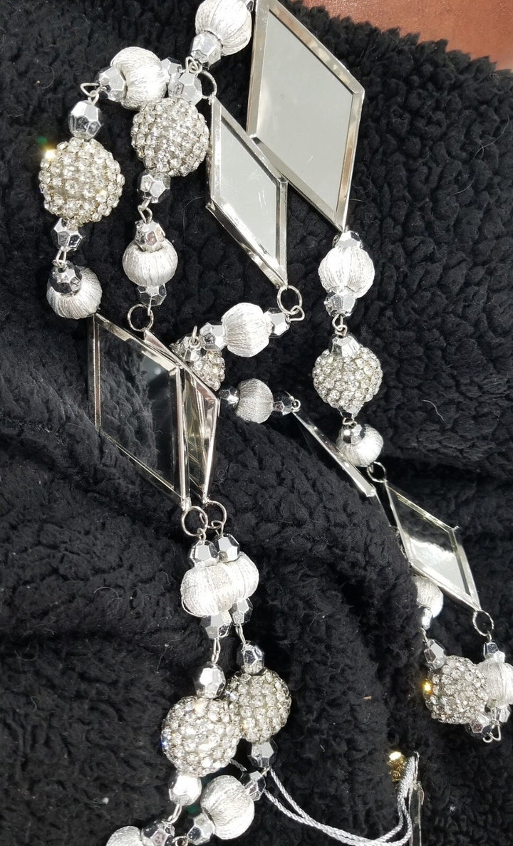 MacKENZIE CHILDS Crystal Palace Mirrored  GARLAND- Set Of 2 - 55”Strands