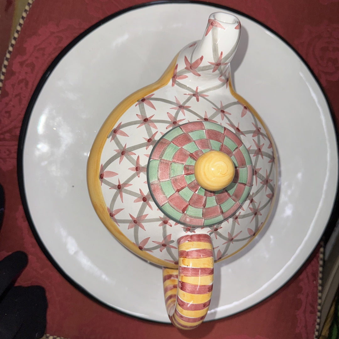 Mackenzie Childs Ceramic Brighton pavilion  Teapot- Retired