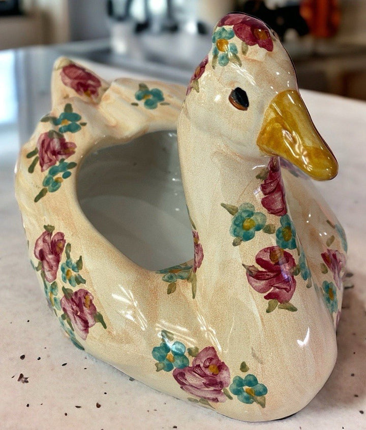 Mackenzie Childs Simon Ceramic Planter Retired- Made In aurora