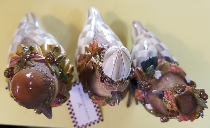 Mackenzie Autumnology Birds Childs Set Of 3 Figurines New In Box