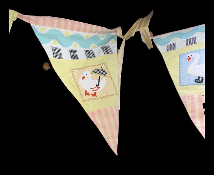 Mackenzie Childs DUCK DUCK GOOSE Pennant Flags Retired