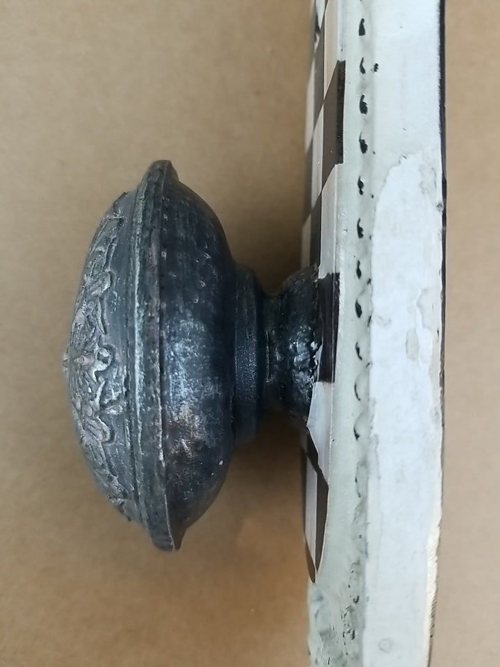 Mackenzie Childs Courtly Check Door Knob Hooks-set Of 3