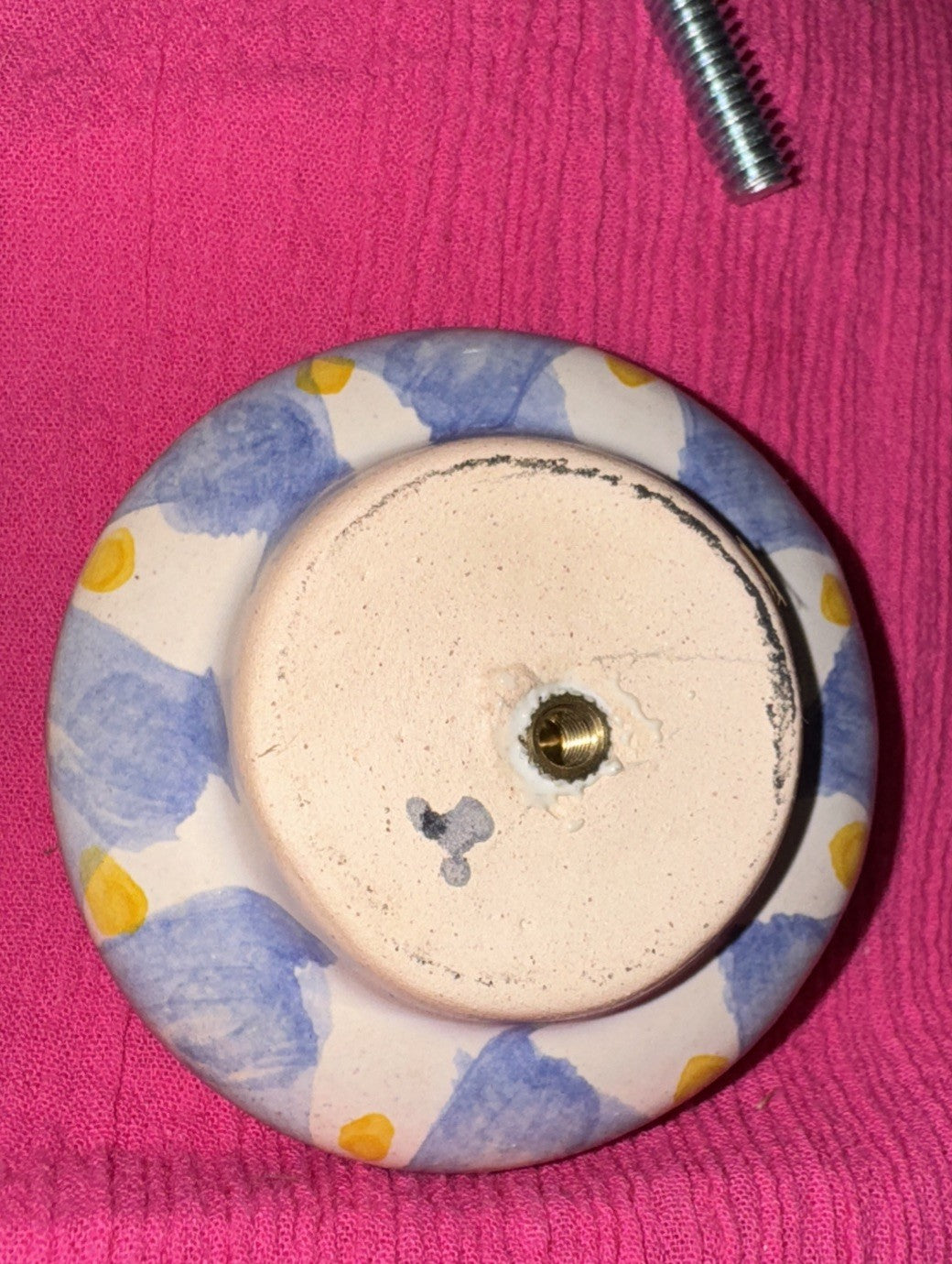 Mackenzie Childs Taylor" Aalsmere Round Knob-2.5” Made In Mexico- New
