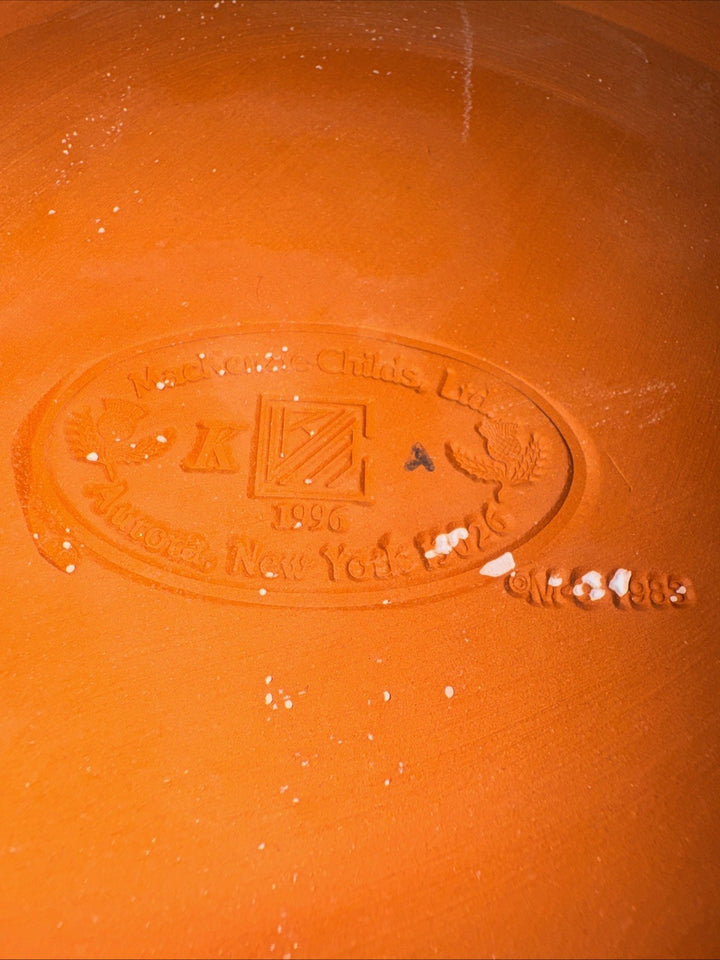 MacKenzie Childs Taylor Aalsmeer   Dinner Plate Fluted 11" Excellent 1996