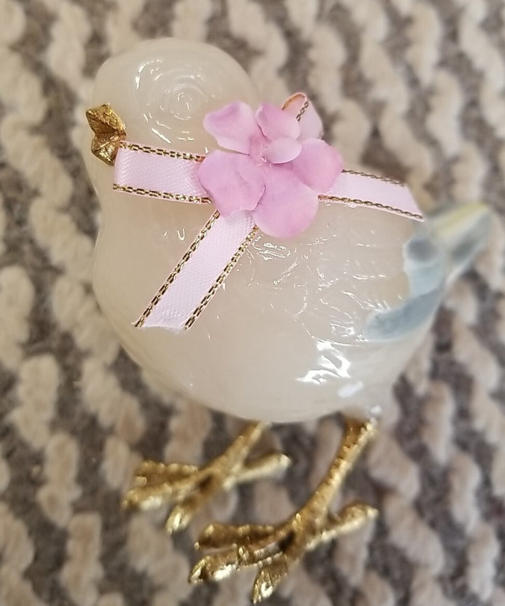 Mackenzie Childs Milk Bird Left Facing Small - Retired New