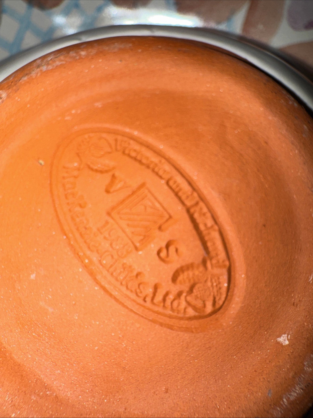 Mackenzie Childs Ceramic 6 inch Berry Bowl Taylor Heather- Excellent 1988