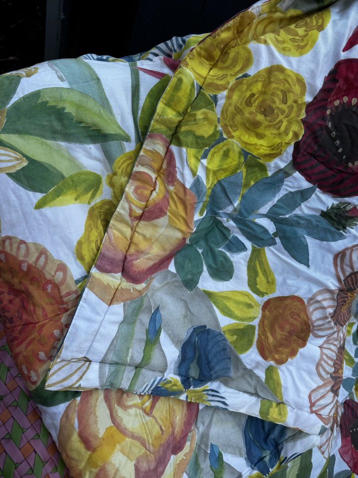 Mackenzie Childs Kira's Garden Comforter Full/Queen 4 Shams