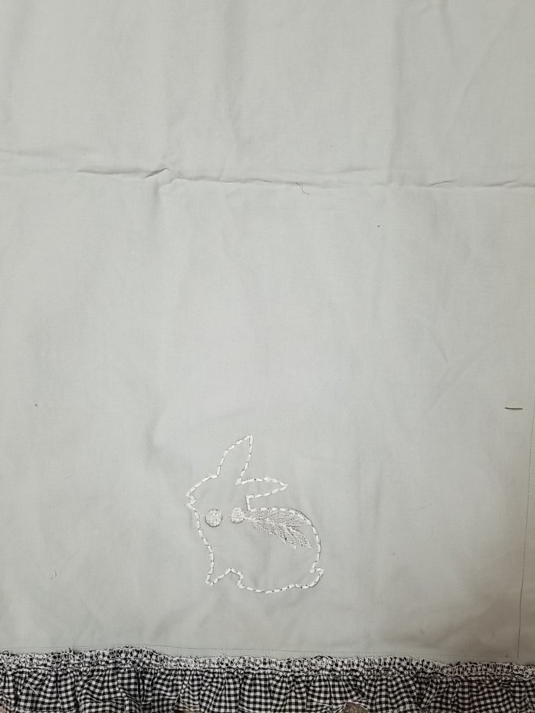 Brand New Mackenzie Childs Gingham Bunny Dish Towel-retired