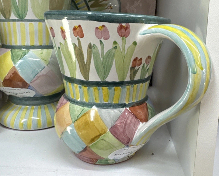 NEW One Mackenzie Childs Poplar Ridge TAYLOR MUG  Ceramic Majolica