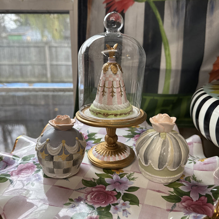 New Mackenzie Childs Cameo Collection Petit Fours, Set of 4 RETIRED