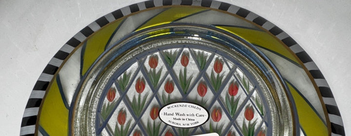 MacKenzie Childs Circus Tulip • Luncheon Plate 9"  Retired New