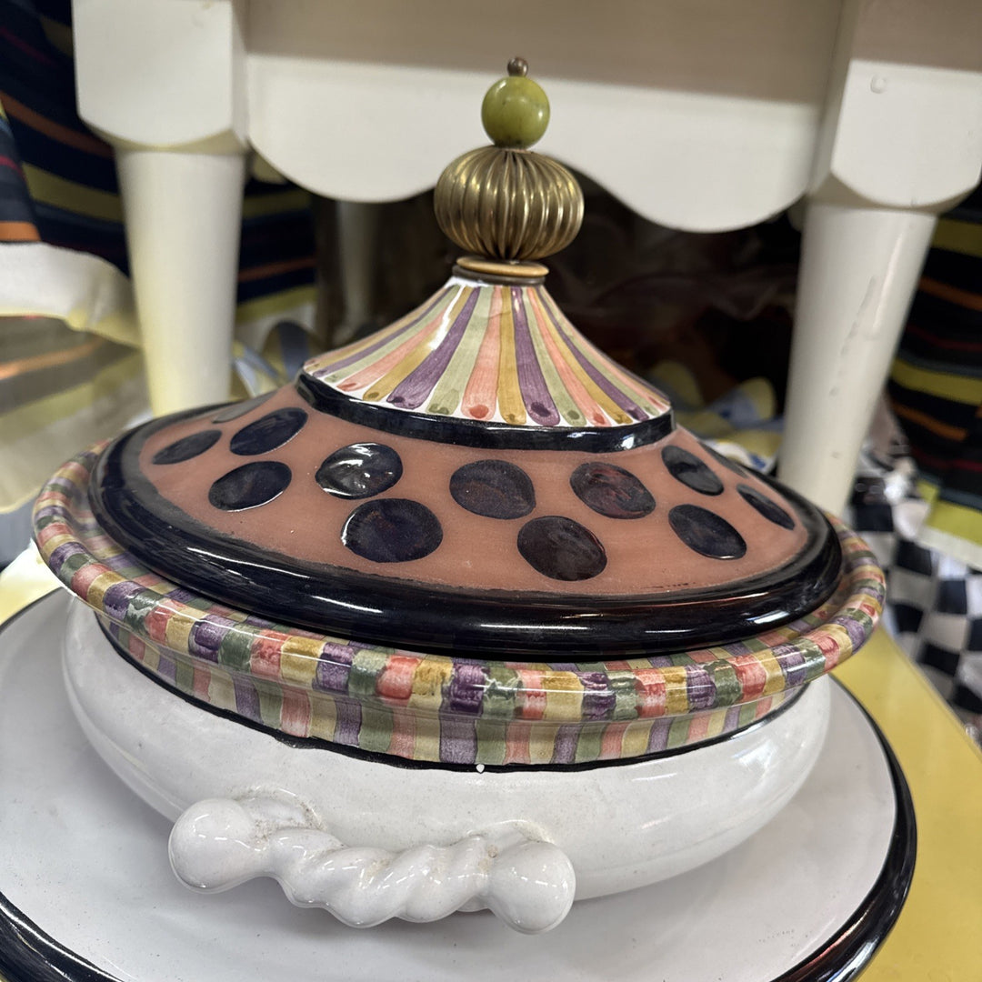 Mackenzie Childs Piece De Resistance Lidded Tureen Second Not Finished