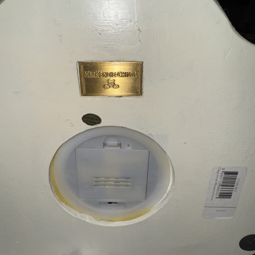 MACKENZIE CHILDS Gingerbread Illuminated House Holiday- Retired