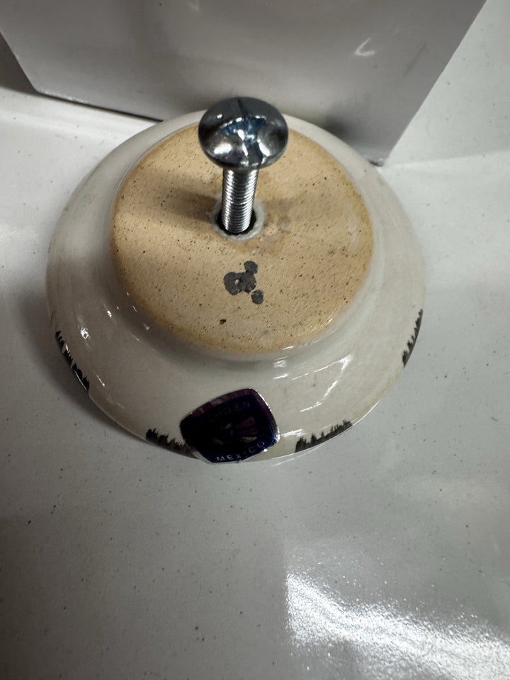 Mackenzie Childs Round Green Marble Knob-2.5”Cheltenham -retired Knob Pull One