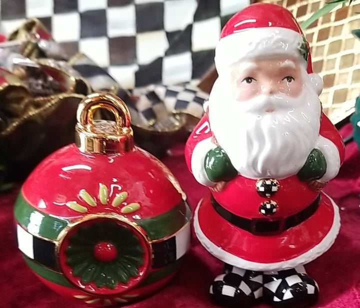 Brand New Mackenzie Childs Granny Kitsch Hostess Set Holiday-new In Box