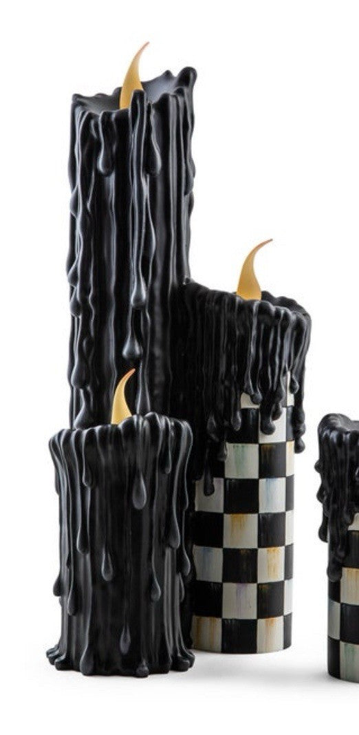 MacKenzie Childs Decor Courtly Check Melting Candle Cluster NEW 17” Tall