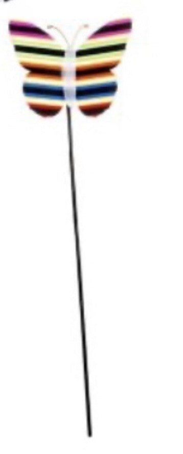 MacKenzie Childs METAL BUTTERFLY STAKE for Garden or Planter.NEW