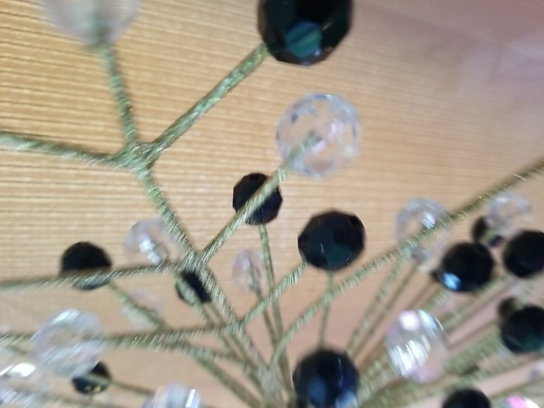 Mackenzie Childs Beaded Large  Snowflake 15”  Hanging Ornament  Huge-retired