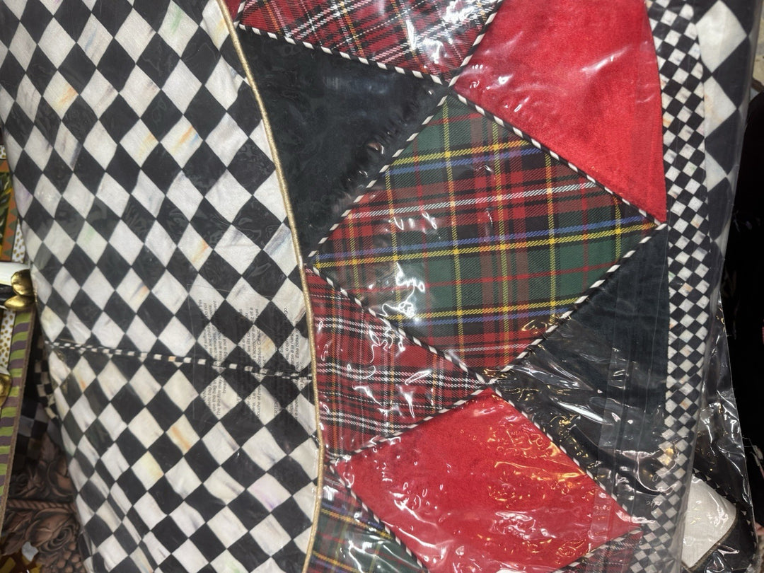 MACKENZIE-CHILDS Harlequin TARTASTIC TARTAN TREE SKIRT,NEW 60”