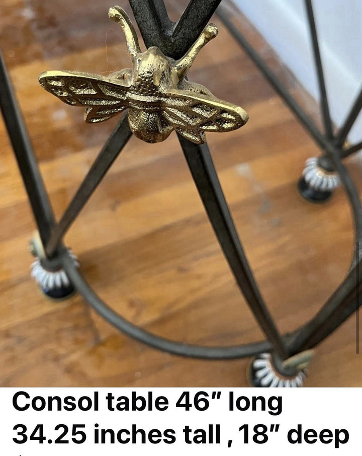 MacKenzie Childs Honeycomb Round Consol Table Retired Pattern New