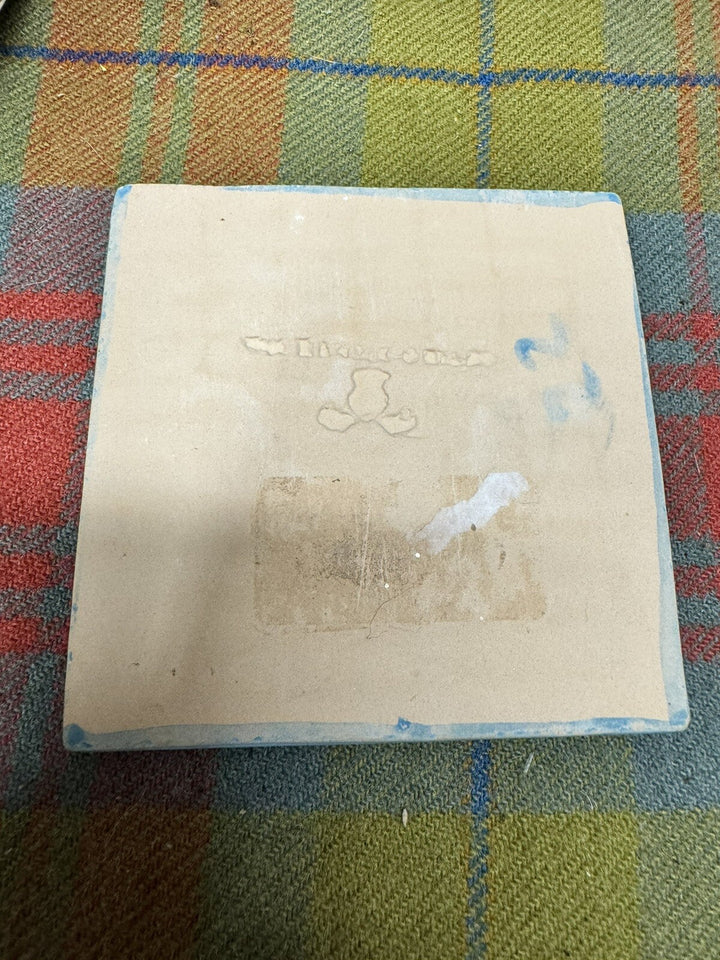 Mackenzie Childs Set Of 2 Tiles 4” Wallcourt Charmain New - Retired Pattern