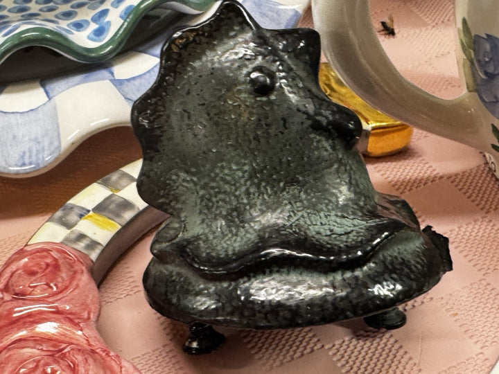 Mackenzie Childs One Metal Chicken Rooster Cabinet Knob/Pull-  With Hardware