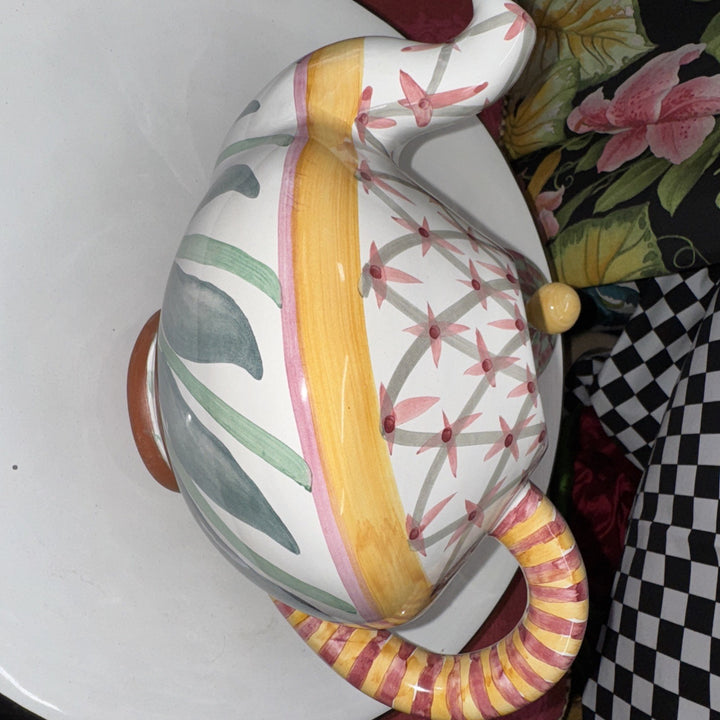 Mackenzie Childs Ceramic Brighton pavilion  Teapot- Retired