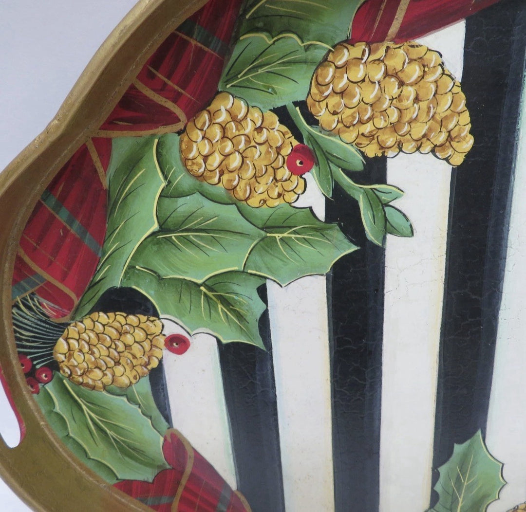 MACKENZIE CHILDS HIGHLAND Retired Metal  Tartan serving tray  15"x20" Excellent