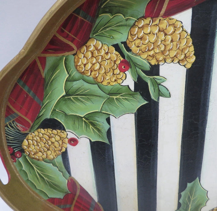 MACKENZIE CHILDS HIGHLAND Retired Metal  Tartan serving tray  15"x20" Excellent