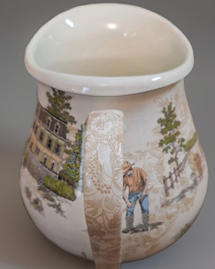 Mackenzie Childs Aurora Enamel 3 Quart Farm Countryside Pitcher- Retired