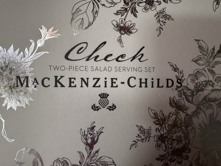 Mackenzie Childs - Check Salad Serving Set - Stainless