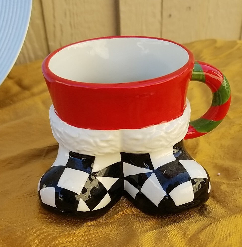 MACKENZIE CHILDS Granny Kitsch Santa Tower SET OF THREE - New