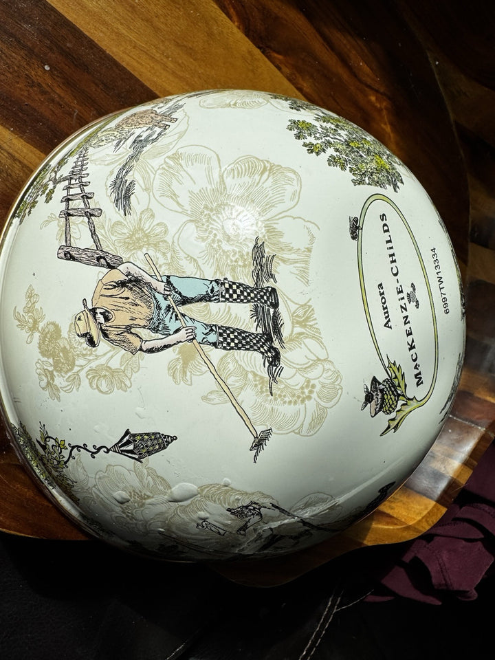 Mackenzie Childs Aurora Enamel 7.5” X3.5” Everyday  Bowl Retired