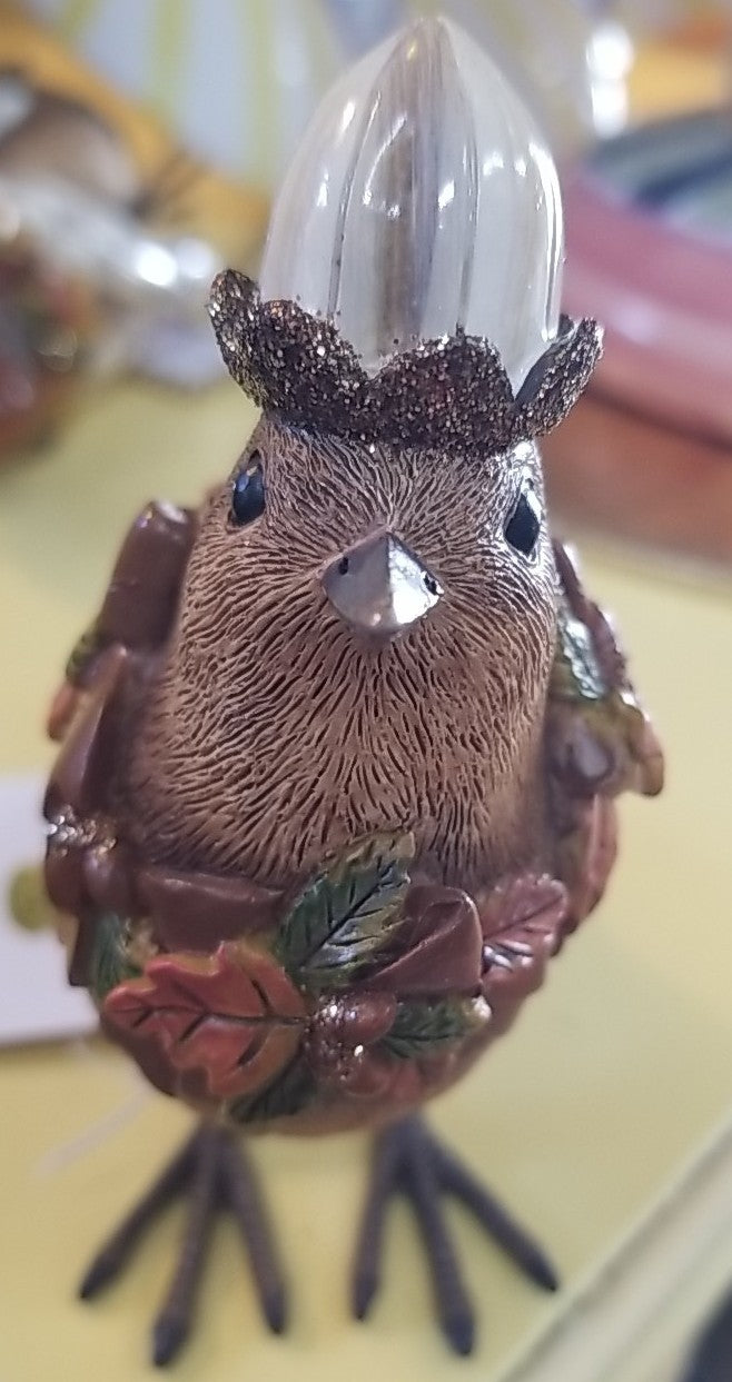 Mackenzie Autumnology Birds Childs Set Of 3 Figurines New In Box