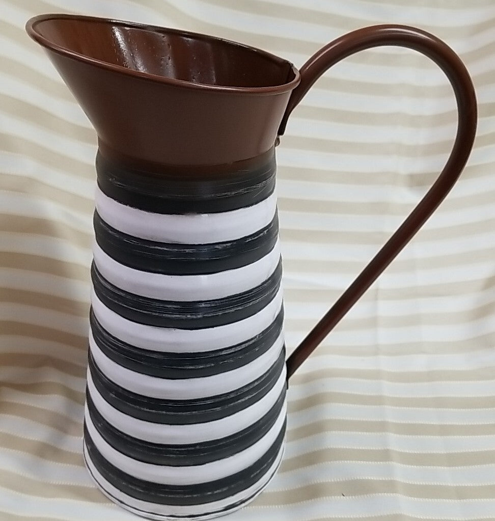 Mackenzie Childs  "Show Your Stripes" Watering Can  New- Retired Pattern