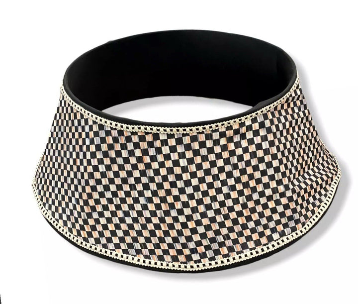 MacKenzie Childs Courtly Check Christmas Tree Collar Material Retired - New